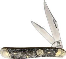 Rough Ryder Silver Sparkle Peanut Folding Pocket Knife #2013