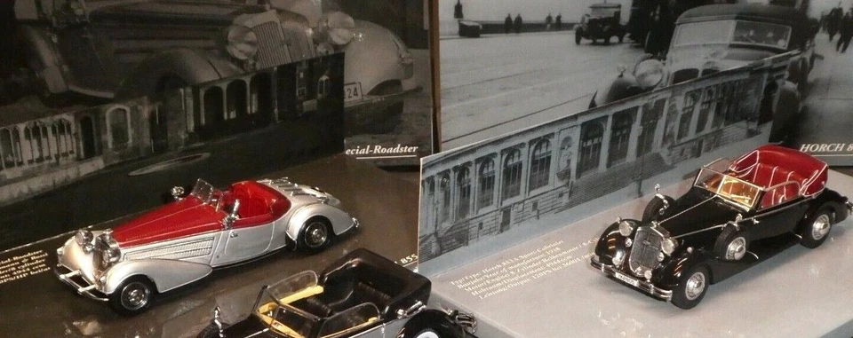 SELECTION- Horch 1/43 853 or A 855 MINICHAMPS; 901 Kfz 15 WHITEBOX 1/43 Diecast - Image 3 of 3