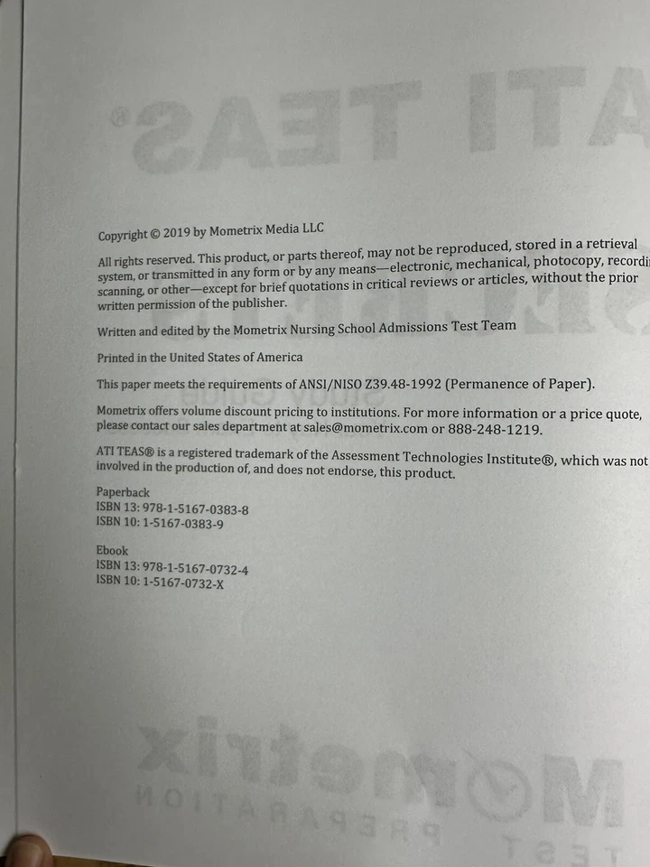 ATI TEAS Secrets Study Guide: TEAS 6 Complete Study Manual, Full-Length Practice - Image 2 of 3