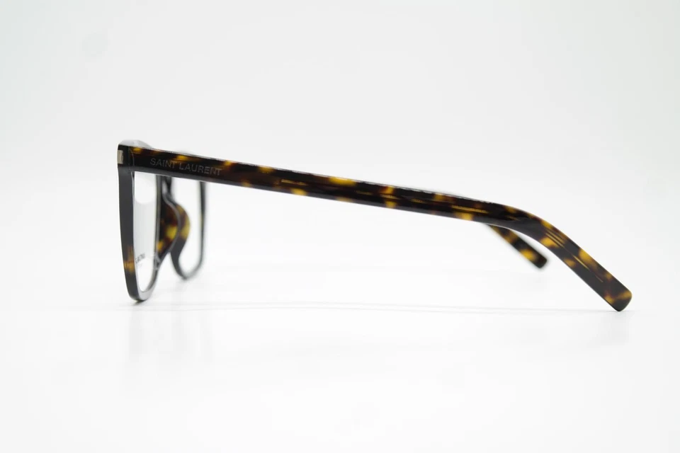 Lunettes Saint Laurent SL 717 SLIM Marron Argent Oval Cadre De Lunettes Neuf - Photo 2/4