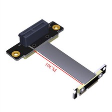 PCIE X1 Dual 90  Right Angle 3.0 x 1 to x1 8Gbps 1 X Riser Card Extension Cable