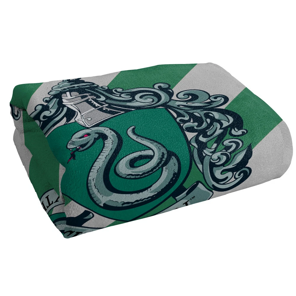 Harry Potter Slytherin Crest Officially Licensed Beach Towel, 30"x60"