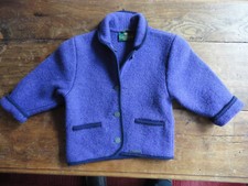 Giesswein Kinder Trachtenjacke Janker lila  Gr. 3 - 4 TOPZUSTAND