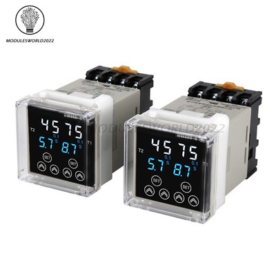 DH48S Digital Delay Time Relay Precision Programmable Cycle With Socket Base US