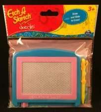 Etch A Sketch - Doodle - Blue & Pink - Draw & Slide To Erase - 5" x 4"