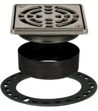 Schluter Kerdi Drain Grate Kit KD4GRKE 4in Stainless Steel Chrome Removable