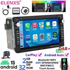 DAB+ Android15 Autoradio Carplay GPS RDS Navi Für VW Polo 9N Golf 4 Passat B5 T5