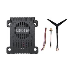 Trasmettitore Audio Video FPV 1.2G 1.3G 2W VTX 9 Canali 2000mW per Drone Ae6754