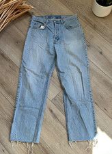 Vintage Gap Jeans Men's Size 30x29 Thick Blue Wash Made in USA Distressed