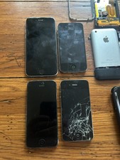 IPHONES FOR PARTS LOT OF 4 and other parts see description