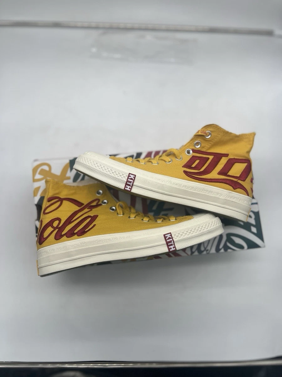 Kith X Converse x Coca Cola Chuck 70 High Top “China” Yellow Denim Size 11 Converse Chuck Taylor All Star 70 Hi Kith x Coca Cola Yellow  main image 2