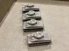 Lot of 4 Roco Desert Paint Sherman M4 DBGM Minitanks Tanks