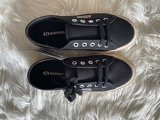 Superga 2750 Cotu Classic Black Canvas Sneakers Shoes NWT Unisex Size