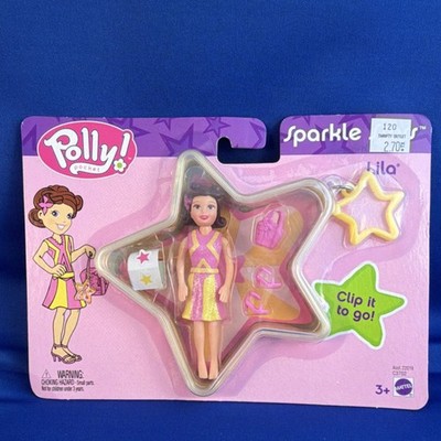 Polly Pocket Sparkle Stars Lila Doll 2003 Polly Stretch Fashions Unopened
