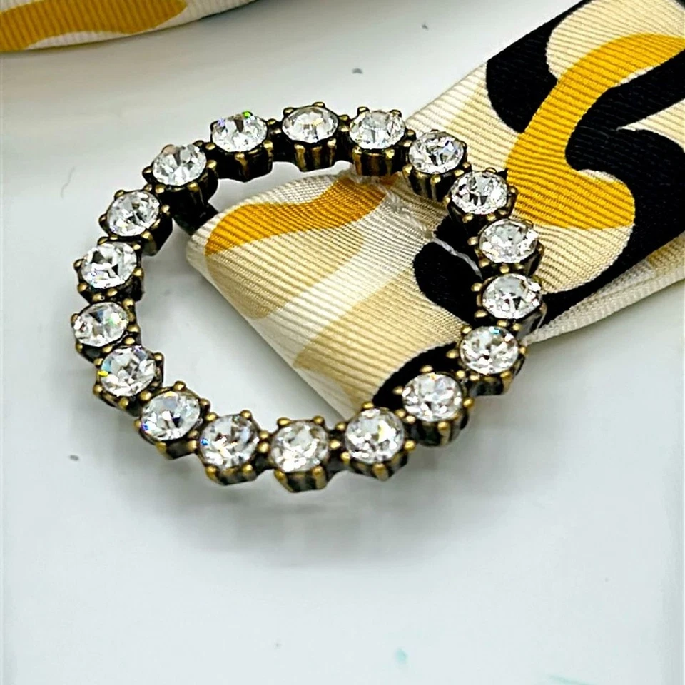 Cinturón de cinta J.Crew con hebilla de diamantes de imitación - 45" Foto 3 de 4