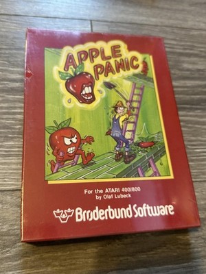 Vintage Apple Panic Broderbund 5.25 Floppy Atari 400/800 Game Disk NEW Sealed