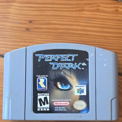Perfect Dark Nintendo 64 Rareware Game Cartridge M Mature NTSC-U/C USA TESTED