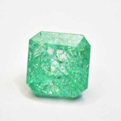 PRICOUSE Green Emerald 10.65 Ct Square Cut NATURAL Certified Loose Gemstone