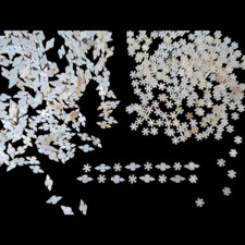 50Pcs White Inlay 12mm 6mm  50pcs 6mm 1.8mm mother of pearl