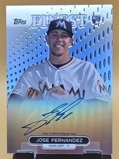 2013 Topps Finest - Autograph Rookie Refractor Jose Fernandez Ra-jfz Au Rc