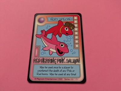 Killer Bunnies Red Herring, Pink Salmon Promo Card 2005