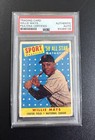 WILLIE MAYS SIGNED AUTO VINTAGE AUTOGRAPH 1958 TOPPS #486 AL