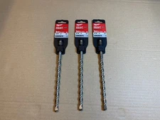 Lot of 3x Milwaukee #48-20-7452 - 3/8" x 8" 2-Cutter Carbide SDS Drill Bits