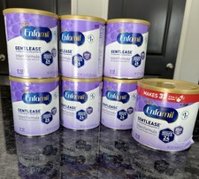 7 Cans Enfamil Gentlease Infant Baby Formula, 12.4/19.9oz Cans Exp 08/2026 