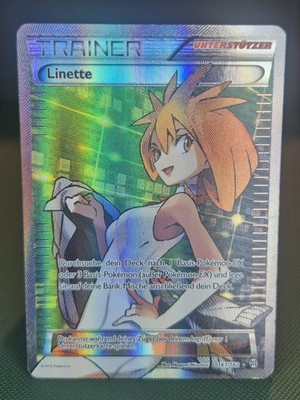 Pokémonkarte - Linette Trainer - TURBOstart - 161/162- Deutsch - LP-Played