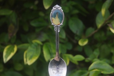 Vintage Spoon Kennedy Space Centre Florida Raumschiff Rakete USA amerikanisches Geschenk