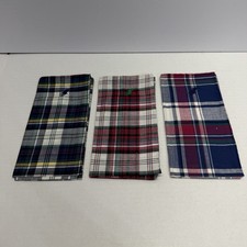 VTG Polo Ralph Lauren Handkerchief Pocket Square Bandana Neckerchief: Lot Of 3