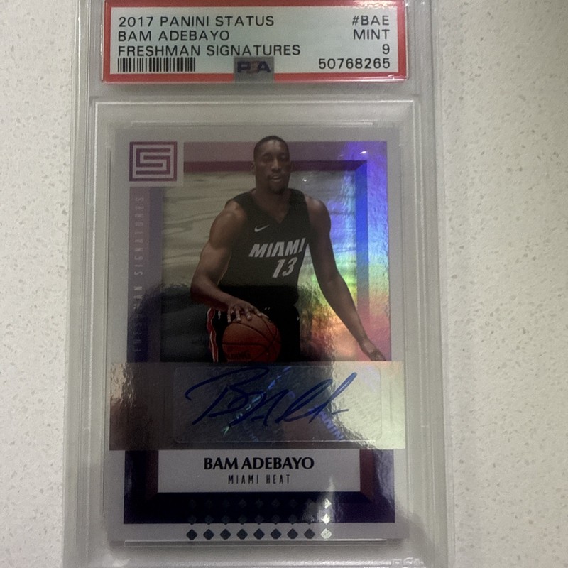 Bam Adebayo Rookie Auto 2017 Status Freshman Signatures *GEM MINT PSA 10 POP 5*