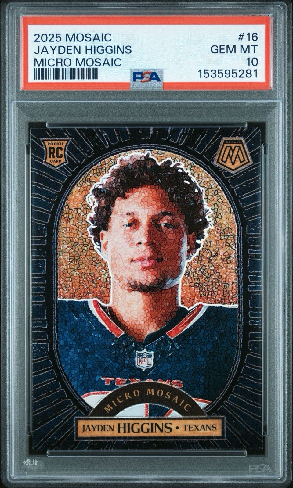 Jayden Higgins Panini Mosaic Micro Mosaic #16 Base