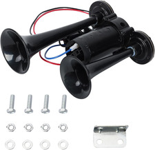 600DB Super Loud Dual Electric Air Horns Kit for Vehicles - with Compressor, App