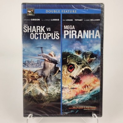 Mega Shark vs Giant Octopus / Mega Piranha DVD Double Feature New Sealed Syfy