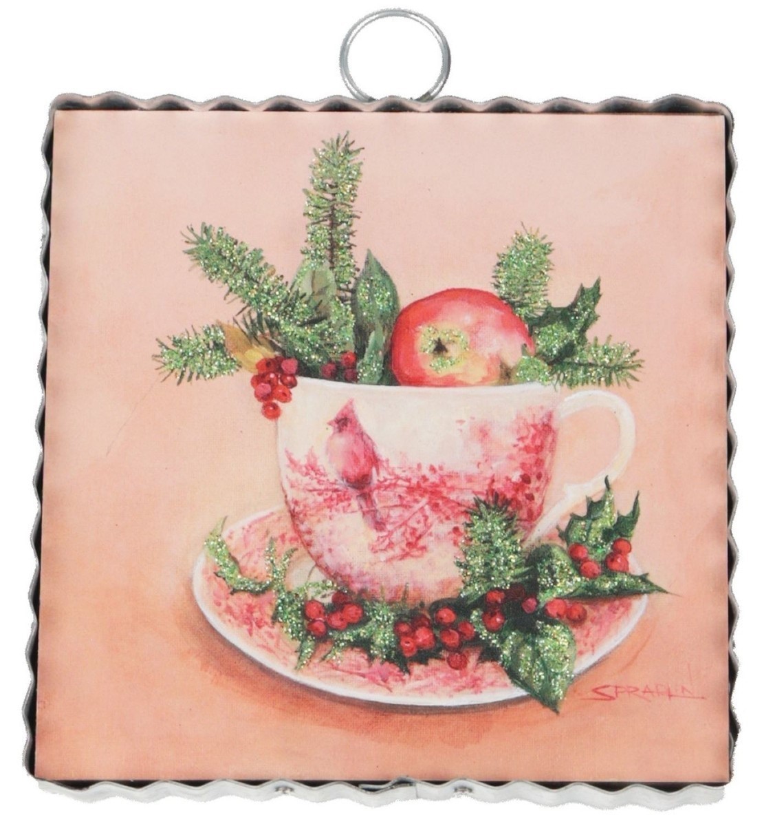 The Round Top Collection Mini Gallery Cardinal Tea Cup 6x6x1