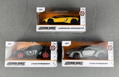 Hyper-Spec Lamborghini Aventador SV & 2 Lykan Hypersport~1/32 Diecast Model Cars