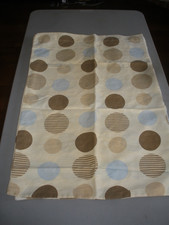2 Standard Tan,Brown,Blue Polka Dots Pillow cases AL 