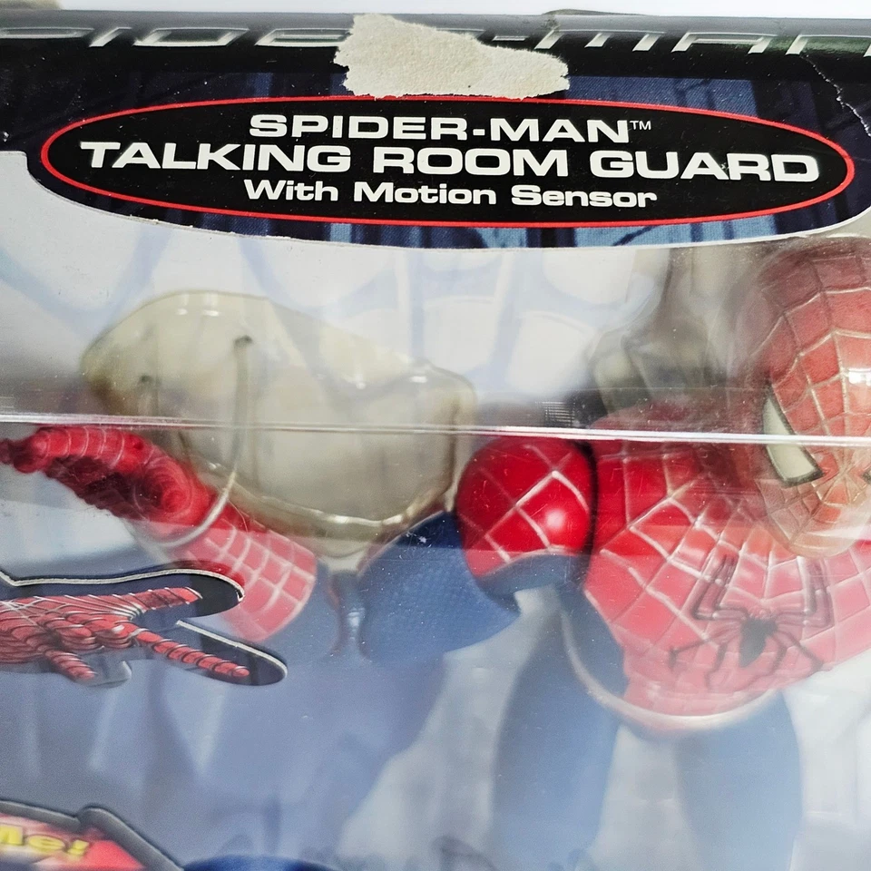 Spider-Man 3 Talking Room Guard Posable con Sensor de Movimiento 2007 Nuevo en Caja Boys Room 1197 Foto 3 de 4