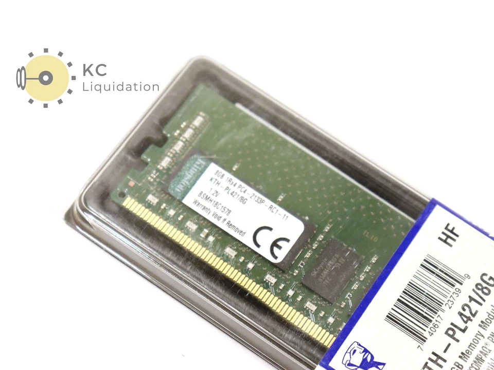 Kingston 8GB KTH-PL421/8G 1Rx4 DDR4 2133P Server ECC RAM Memory - Image 3 of 4