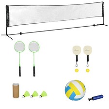 17ft Badminton Set Pickleball Volleyball Badminton Net