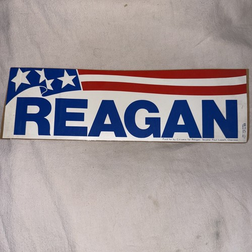 Vintage Ronald Reagan Bumper Sticker