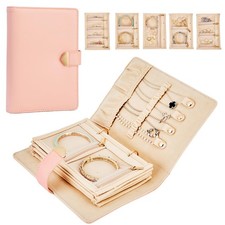 Travel Jewelry Case,Jewelry Travel Organizer with 5 Velvet Jewelry Zippered P...