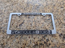 RARE Huntington New York Sportique Motors Jaguar Porsche License Plate Frame