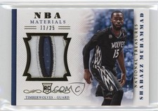 2013 National Treasures NBA Rookie Material Prime 11/25 Shabazz Muhammad #26 3s8