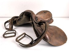 Armeesattel vermutlich Kaiserreich, Größe 2, guter Gesamtzustand, ungereinigtes 