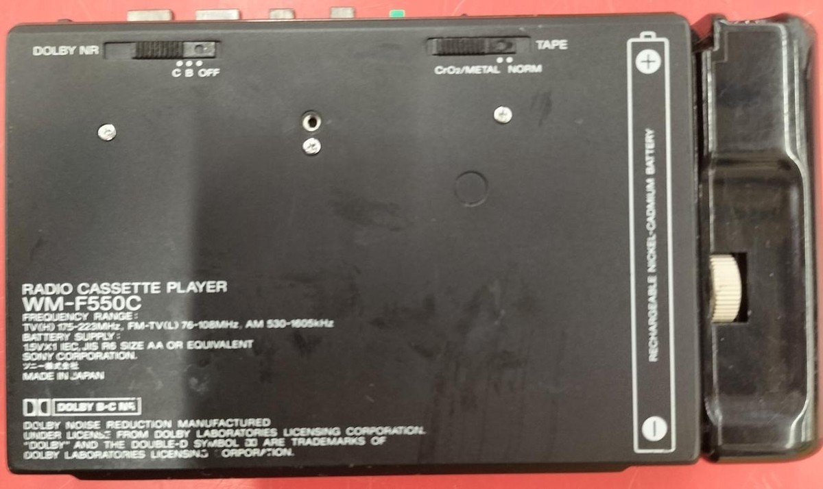 SONY WALKMAN WM-F550C 本体 Sony WM-F550C Walkman FM AM EXAmorphHead SODBB DolbyC AR w/NewBelt