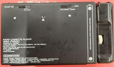 Sony WM-F550C Walkman AM/FM Radio Cassette Player For Parts Not