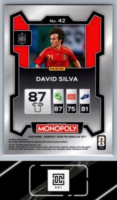 2026 Panini Prizm Monopoly World Cup #42 David Silva | eBay