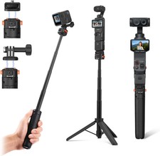 20 Inch Extendable Tripod Stand For DJI Pocket 3 Action 5 4 Insta360 X4 Camera